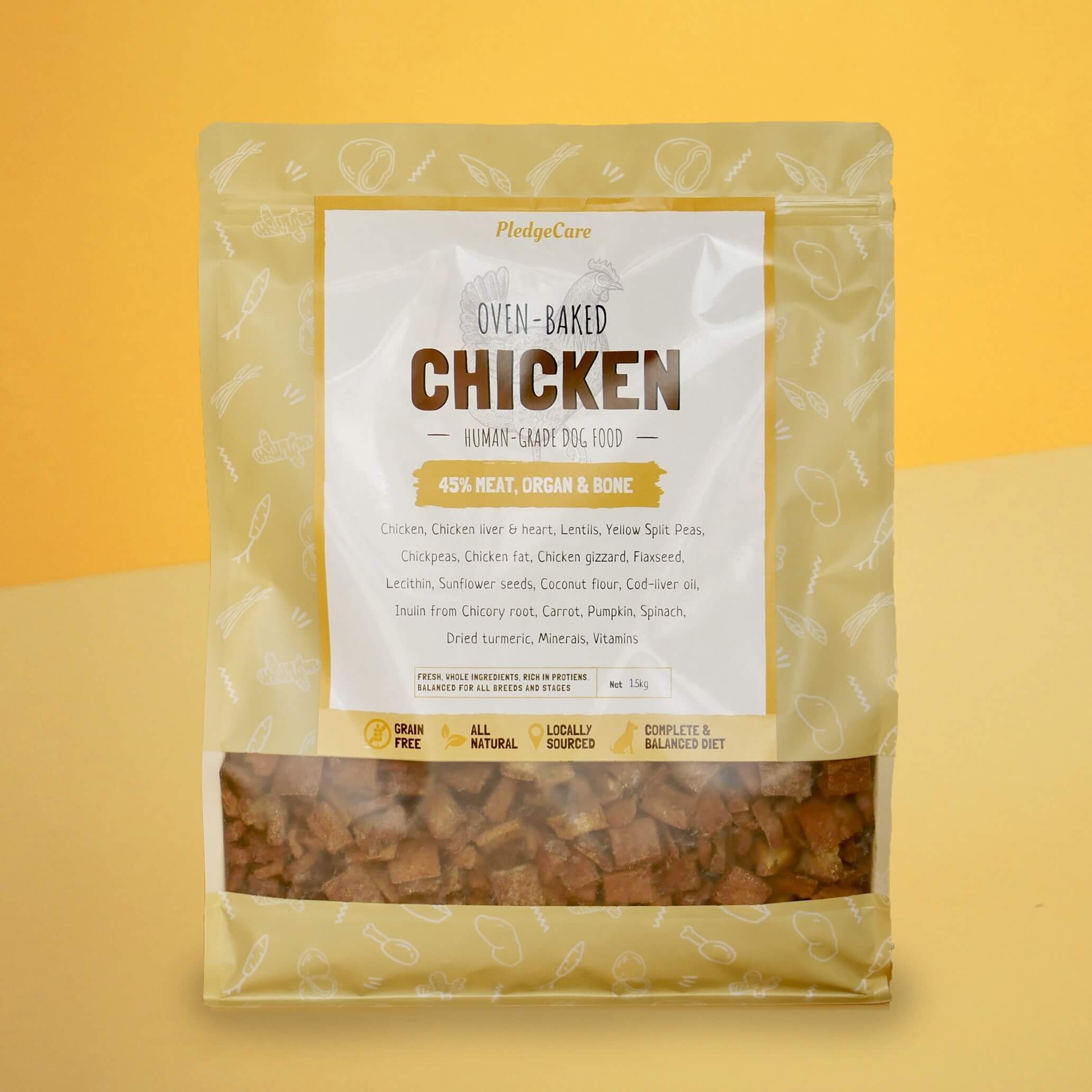 Oven-Baked Chicken Recipe for Dogs (Medium/Large Breeds)