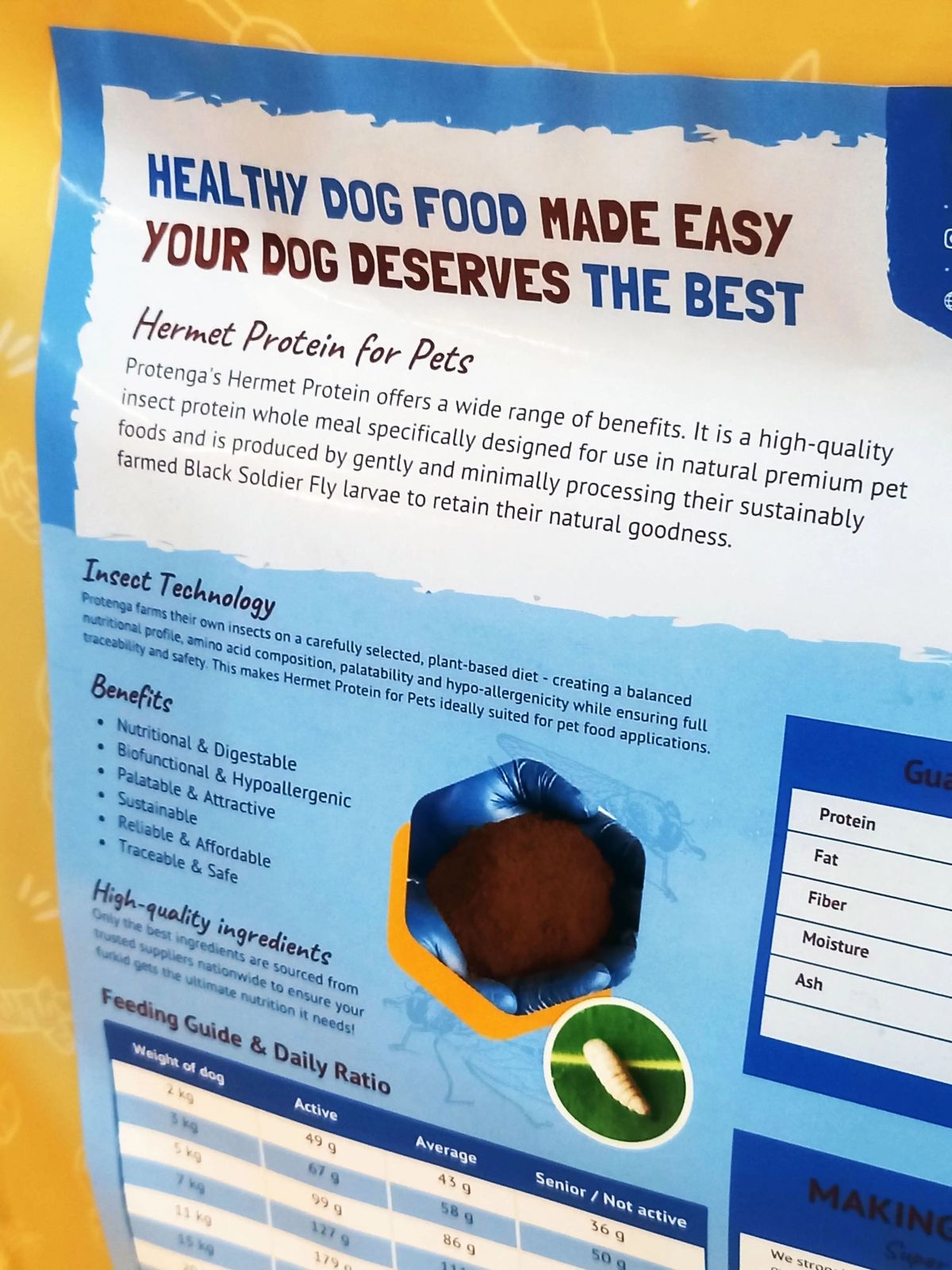 insect food dog