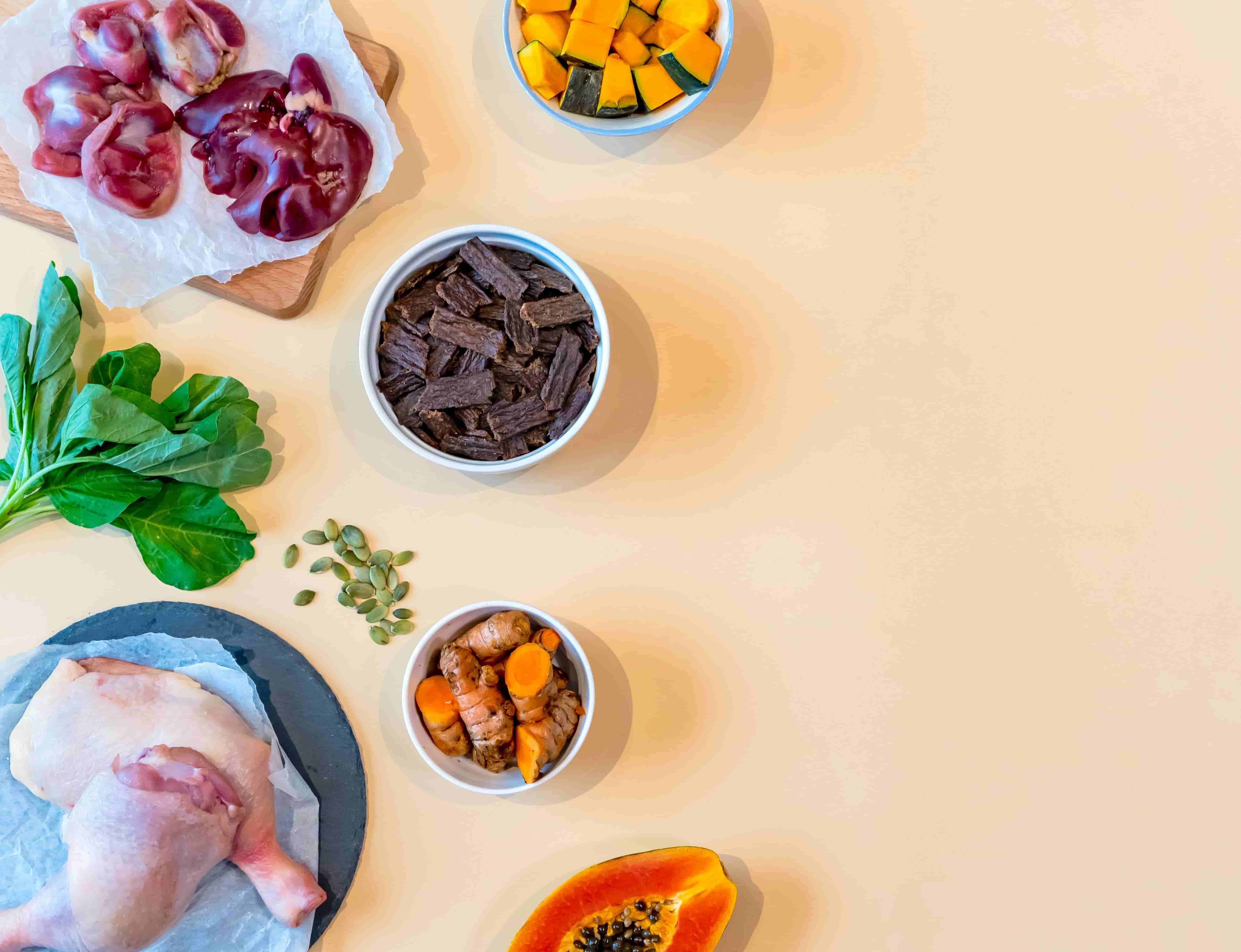 air-dried dog food with natural ingredients