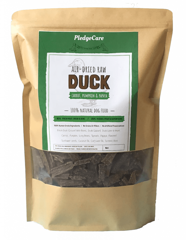750g of pledgecare air dried duck recipe